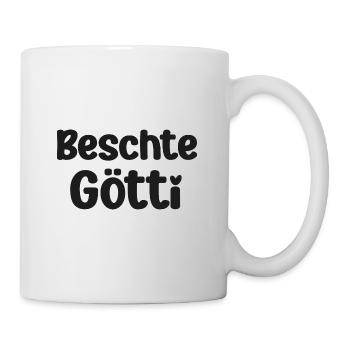 Beschte Götti bester Götti bescht Götti Schweiz - Tasse - Weiß - Rechts