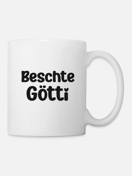 Beschte Götti bester Götti bescht Götti Schweiz - Tasse - Weiß