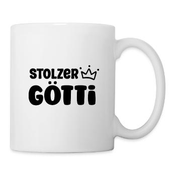 Stolzer Götti Bester Götti Patenonkel Schweiz - Tasse - Weiß - Rechts