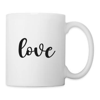 Liebes-Schriftzug in Kalligraphie Love - Tasse - Weiß - Rechts