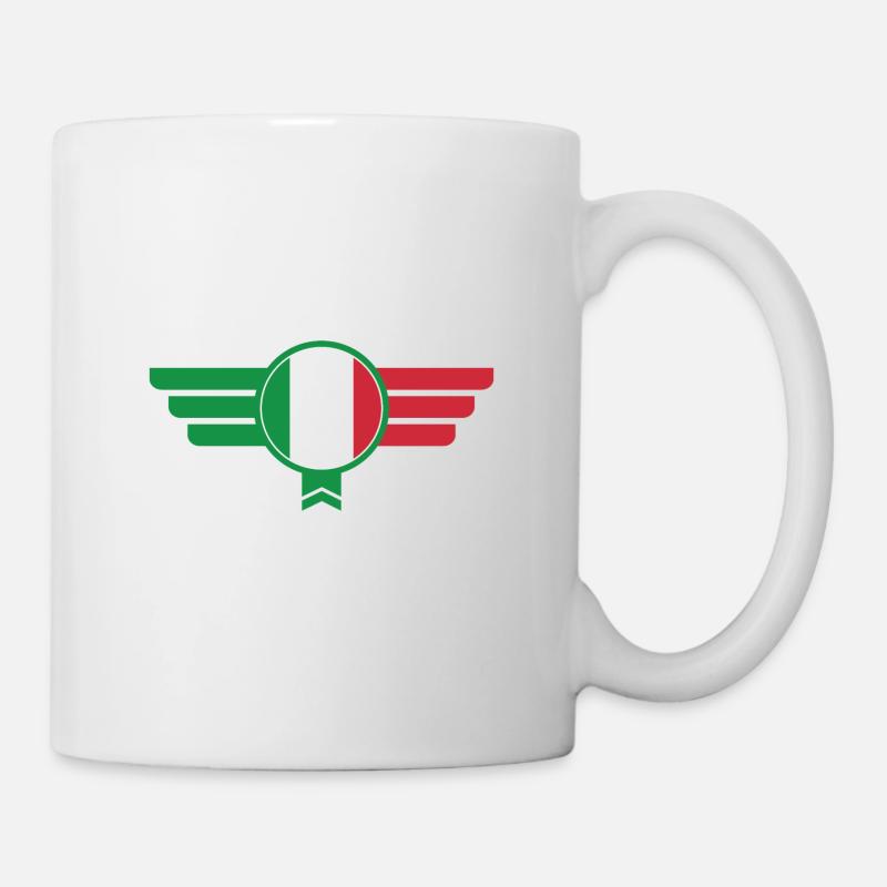 Italy Italia emblem flag - Mug - white