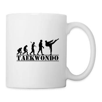 Combattant de Taekwondo - Evolution Man - Mug blanc - blanc - Droite