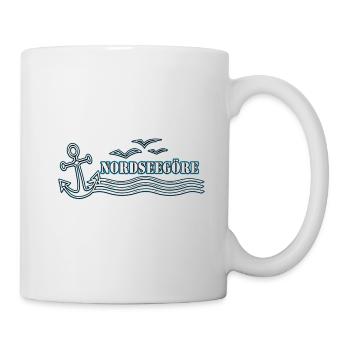 Nordseegöre Schriftzug | Yolo-Artwork - Tasse - Weiß - Rechts