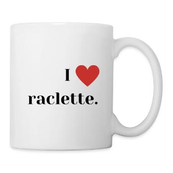 I love raclette - Mug blanc - blanc - Droite