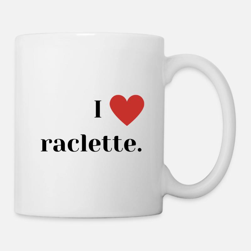 I love raclette - Mug blanc - blanc