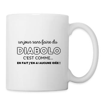 Cadeau humour diabolo cirque passion drôle - Mug blanc - blanc - Droite