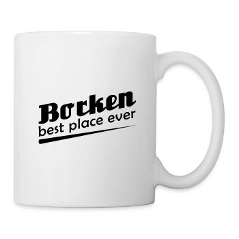 Borken - Stadt best place ever - Tasse - Weiß - Rechts