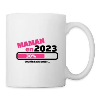 maman en 2023 veuillez patienter - Mug blanc - blanc - Droite