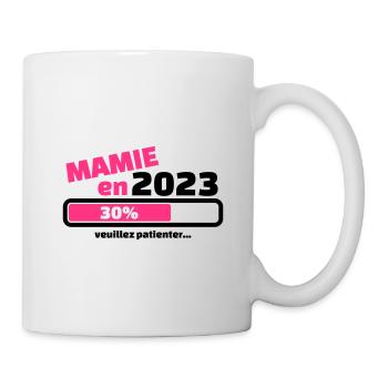 mamie en 2023 veuillez patienter - Mug blanc - blanc - Droite