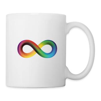 LGBTQ Flag Rainbow Infinity Sign Gay - Mug - white - Right