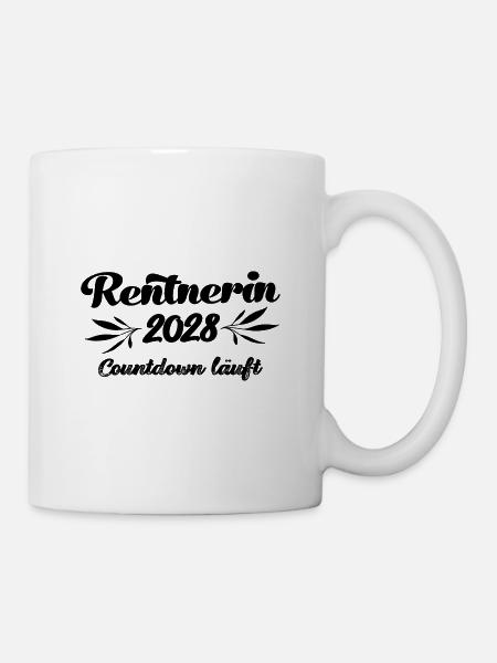 Rentner 2028 Countdown läuft Rente 2028 Ruhestand - Tasse - Weiß