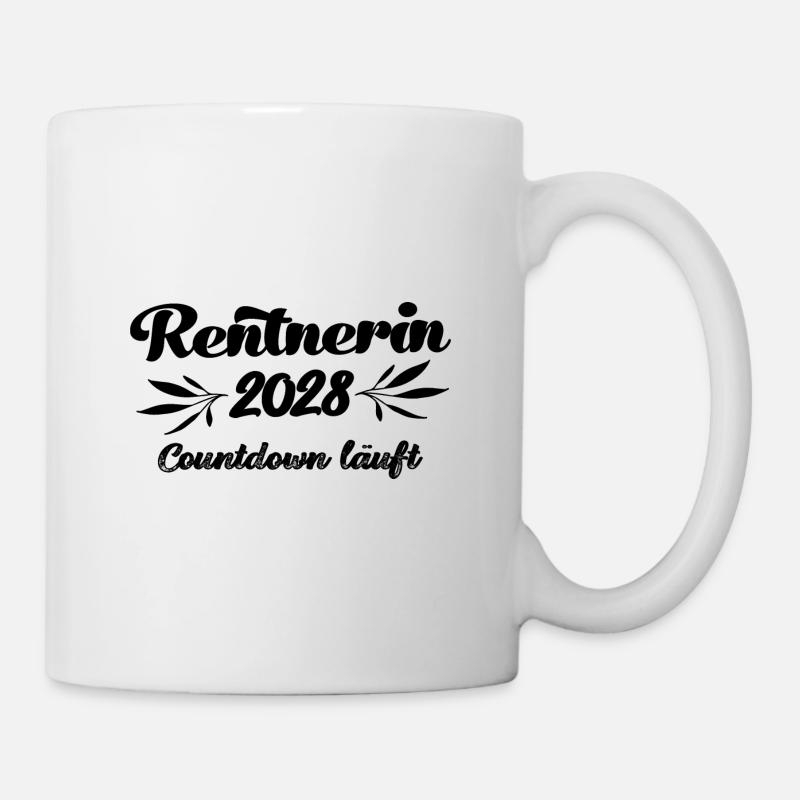 Rentner 2028 Countdown läuft Rente 2028 Ruhestand - Tasse - Weiß