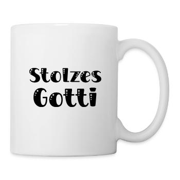 Stolzes Gotti Bestes Gotti der Welt beste Gotti - Tasse - Weiß - Rechts