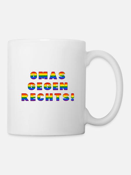 Omas gegen rechts - Tasse - Weiß