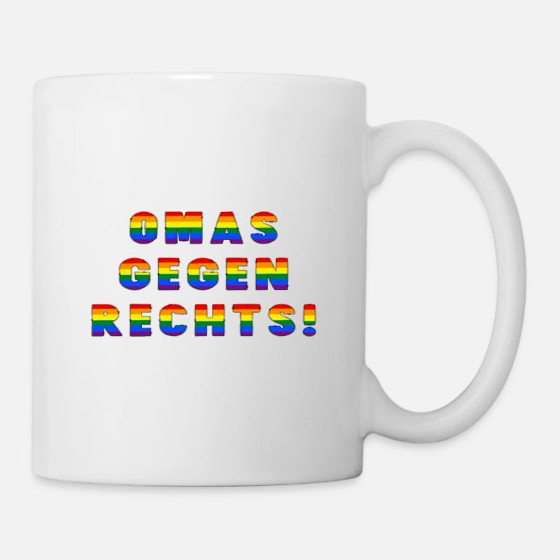 Omas gegen rechts - Tasse - Weiß
