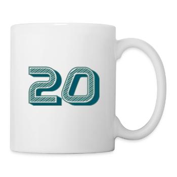 20. 20 YEARS. 20th ANNIVERSARY. 20 YEARS ANNIVERSARY. - Mug - white - Right