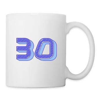 30. 30 YEARS. 30th ANNIVERSARY. 30 YEARS ANNIVERSARY. - Mug - white - Right
