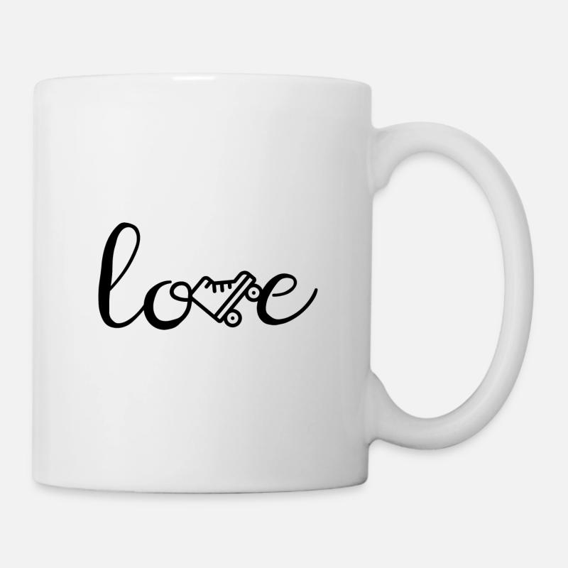 Rollschuhfahrer Rollschuh Geschenk Rollschuhlaufen - Tasse - Weiß