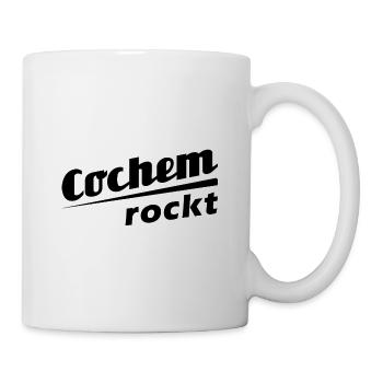 Cochem rockt - Textdesign mit Stadtnamen - Tasse - Weiß - Rechts