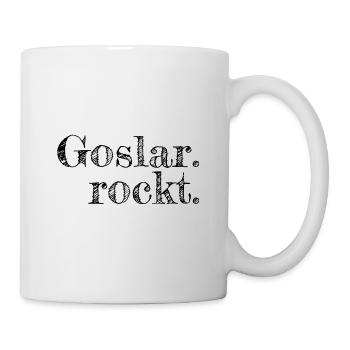 Goslar rockt - Textdesign mit Stadtnamen - Tasse - Weiß - Rechts