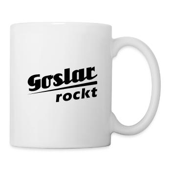 Goslar rockt - Textdesign mit Stadtnamen - Tasse - Weiß - Rechts