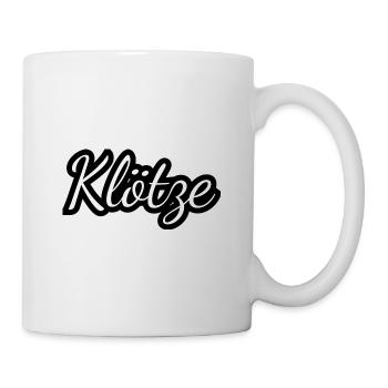 Klötze - Textdesign mit Stadtnamen - Tasse - Weiß - Rechts
