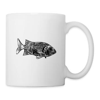 Vintage Soldier Fish - Hussar Fish Fan - Mug - white - Right