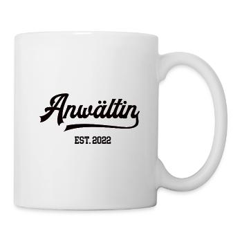 Anwältin est. 2022 Rechtsanwältin Staatsanwältin - Tasse - Weiß - Rechts