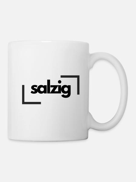 salzig - Tasse - Weiß