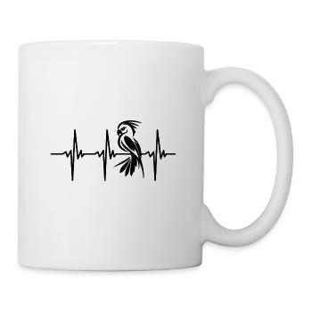 Heartbeat for fierce parrots - Mug - white - Right
