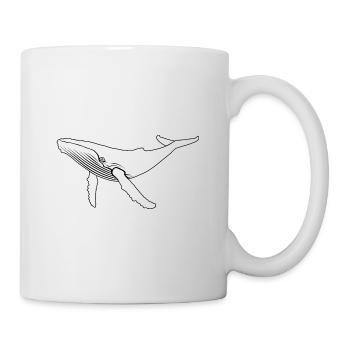 Whale - Humpback Whale - Marine Mammal - Gift - Mug - white - Right