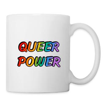 Queere Macht - Tasse - Weiß - Rechts