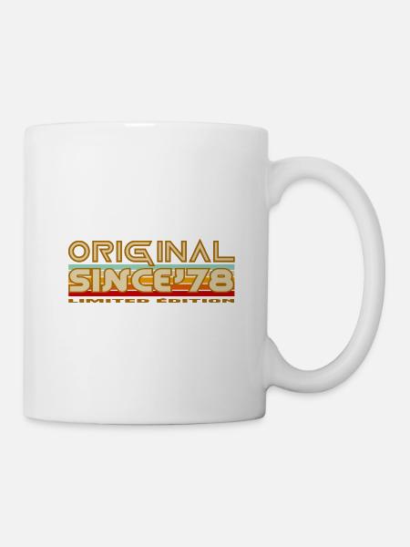 Original Since 78 Retro-Logo - Tasse - Weiß