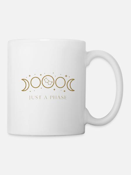 Astrologie de phase de la phase de la Lune - Mug blanc - blanc