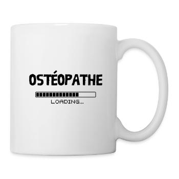 Ostéopathe Loading. Design pour futur ostéo - Mug blanc - blanc - Droite