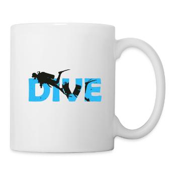 Plongeur - Mug blanc - blanc - Droite