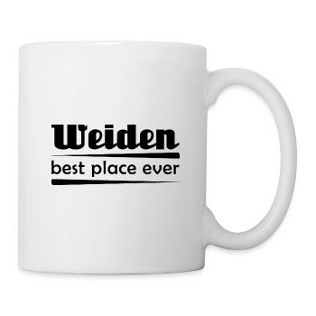Weiden - Stadt best place ever - Tasse - Weiß - Rechts