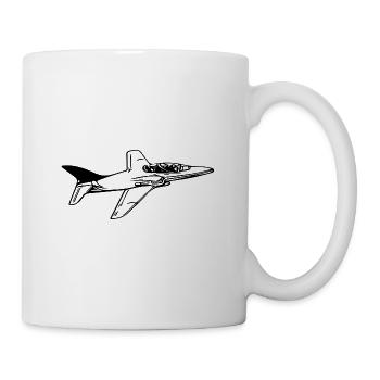 Jet Flugzeug Flieger - Tasse - Weiß - Rechts