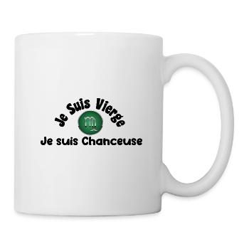 Vierge zodiaque signe - Je suis chanceuse - Mug blanc - blanc - Droite