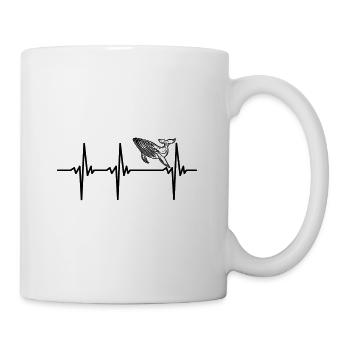 Herzschlag für Walfische - Tasse - Weiß - Rechts