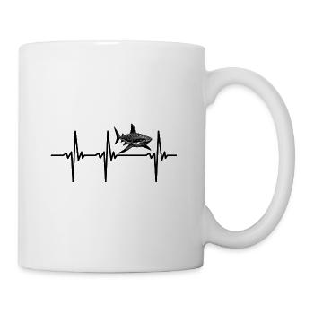 Heartbeat for sharks - Mug - white - Right