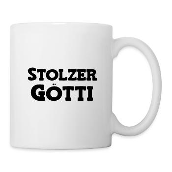 Stolzer Götti Bester Götti Patenonkel Schweiz - Tasse - Weiß - Rechts