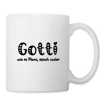 Gotti wie es Mami eifach Gotti Schweiz Patentante - Tasse - Weiß - Rechts