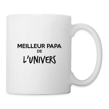 meilleur papa de l'univers - Mug blanc - blanc - Droite
