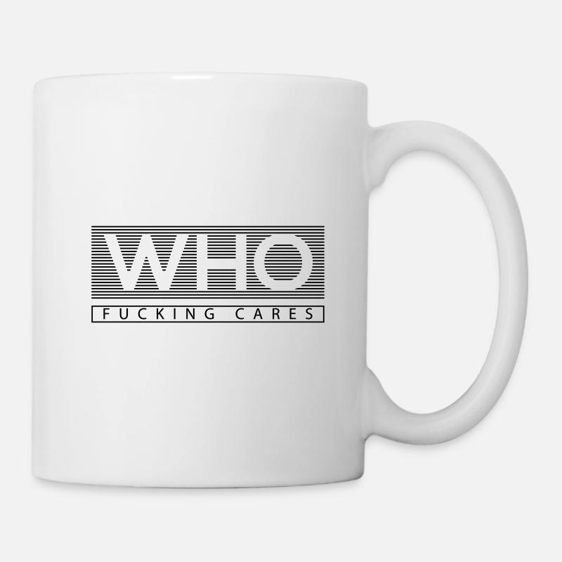 WHO CARES - Tasse - Weiß