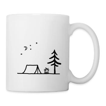 Camping - Mug blanc - blanc - Droite
