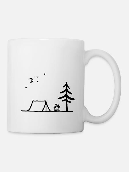 Camping - Mug blanc - blanc