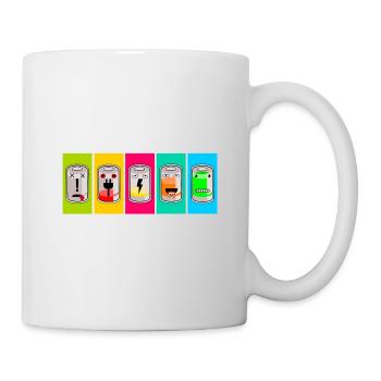 recharging batteries - Mug - white - Right