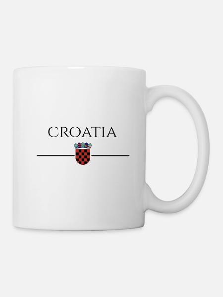 Kroatien kroatische Flagge Patriot - Tasse - Weiß