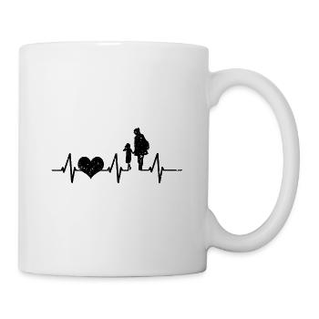 Battement de cœur Maman Et fille Fête des Mères Cadeaux - Mug blanc - blanc - Droite